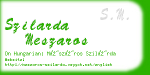 szilarda meszaros business card